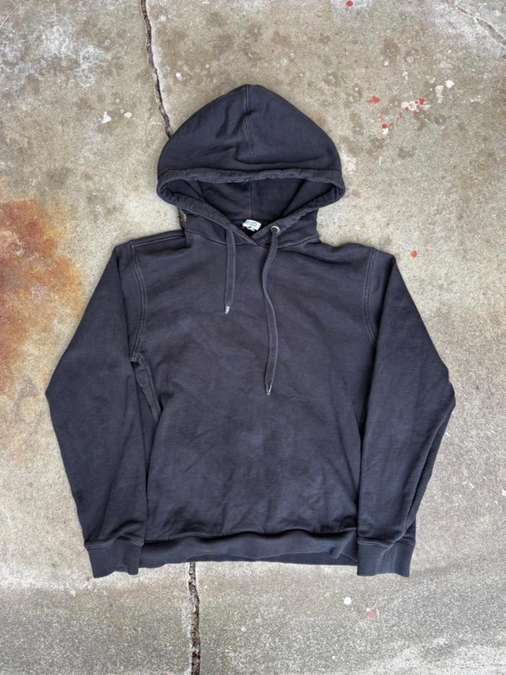 Kenzo Paris Black Pullover Faded Graphic Print Spell Out Men’s Hoodie S